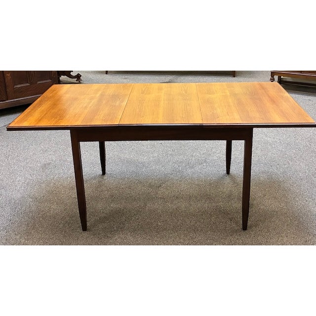 Brown Mid Century Modern Extending Teak Dining Table W/ Butterfly Leaf by White & Newton, Uk c.1960 For Sale - Image 8 of 14
