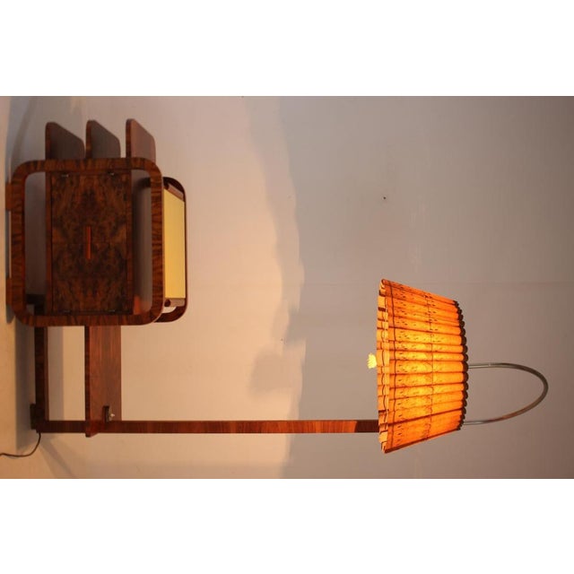 Large Art Deco Floor Lamp, Former Czechoslovakia, 1930s For Sale - Image 12 of 18