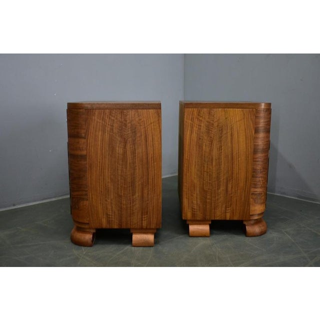 Art Deco Bedside Tables, Czechoslovakia, 1934, Set of 2 For Sale - Image 4 of 16
