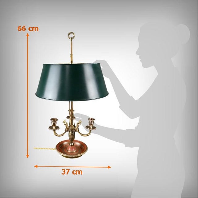 Early 20th Century Restoration Bronze Bouillotte Lamp For Sale - Image 18 of 18
