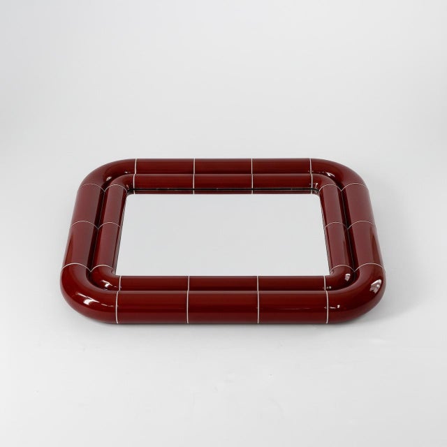 Portalito Mirror in Deep Burgundy by Tilecito For Sale - Image 4 of 6