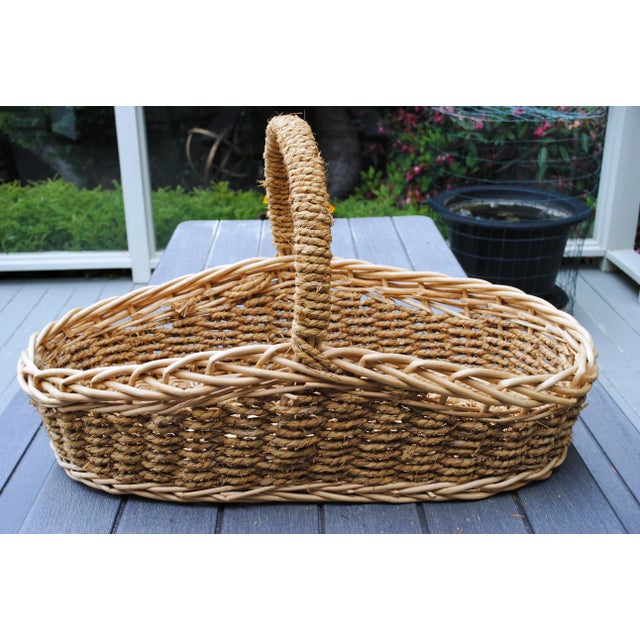 Extra Large Woven Basket For Sale - Image 6 of 9