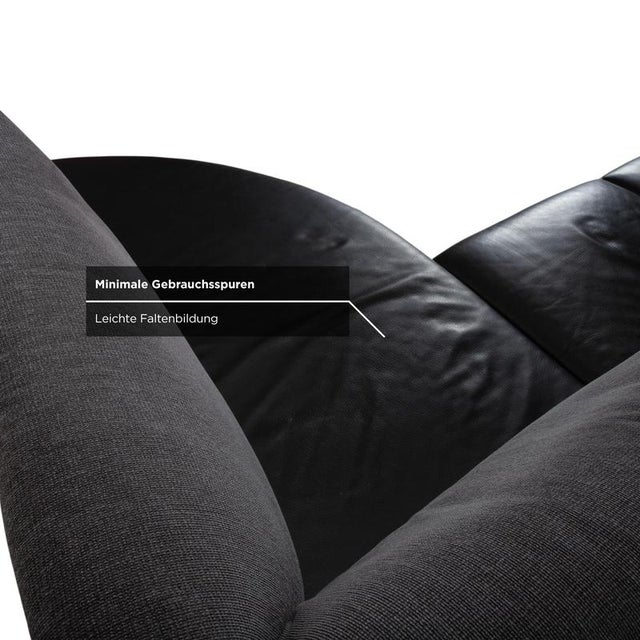 Divanetta Fabric Leather Corner Sofa from Brühl For Sale - Image 12 of 18