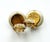 Contemporary 1990s Pair of Chanel Classic Gold Plated CC Small Pearl Clip on Earrings For Sale - Image 3 of 3