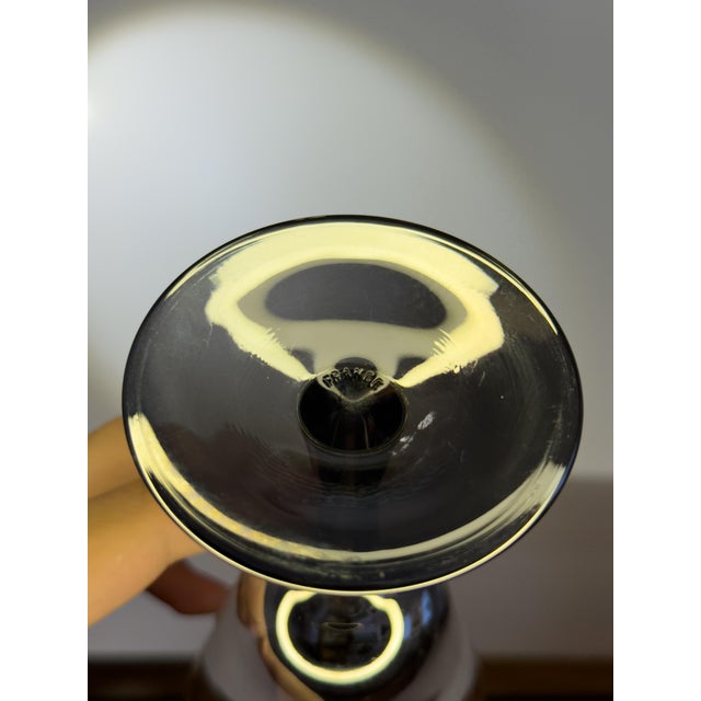 1950s Styles Mid-Century Modern Silver Ombre Fade Wine Glass by Arcoroc - Set of 6 For Sale - Image 4 of 4