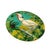 Italian Italian Handmade Firenze Cockatoo & Tropical Palm Lacquered Placemat For Sale - Image 3 of 8