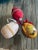 Shabby Chic 3 Vintage Easter Eggs Holidays Ornaments For Sale - Image 3 of 4