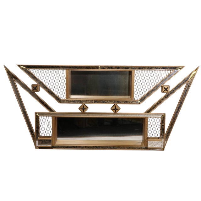 Mid 20th Century Mid 20th Century Matched Pair of Illinois Molding Co. Fabulous Fifties Shadow Box Mirrors For Sale - Image 5 of 11