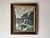 Mid-Century Modern 1960’s Frank European Town Landscape Scene Oil on Canvas Painting, Framed For Sale - Image 3 of 11