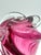Vintage Chalet Attributed Cranberry & Clear Art Glass Sculptural Vase, 15" For Sale - Image 4 of 8