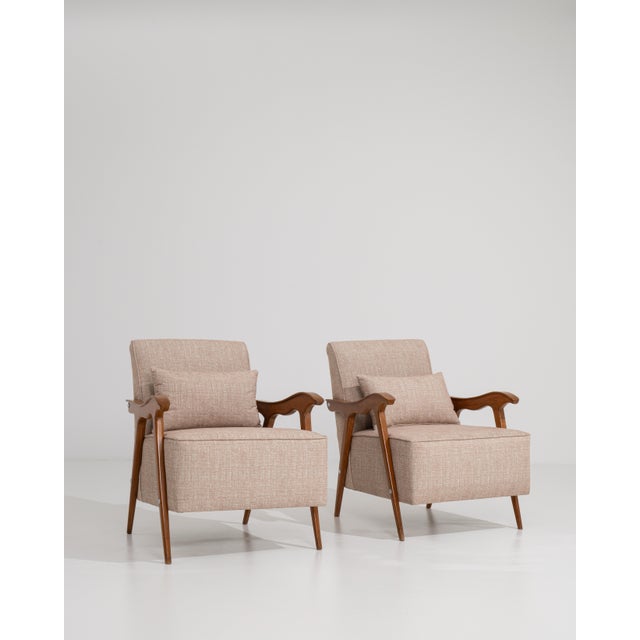 Pair Of Mid-Century Modern Armchairs For Sale - Image 16 of 16