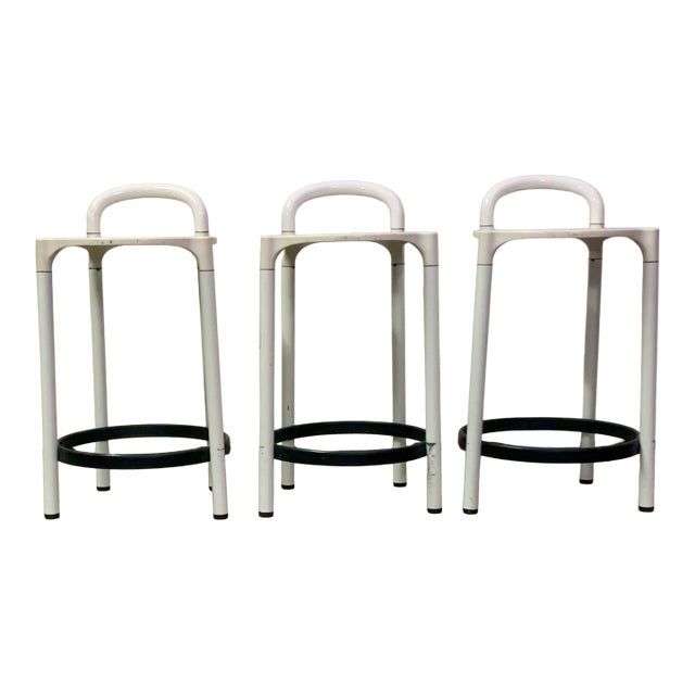 Set of Three Stools Attributed to Anna Castelli Ferrieri for Kartell, 1980s For Sale
