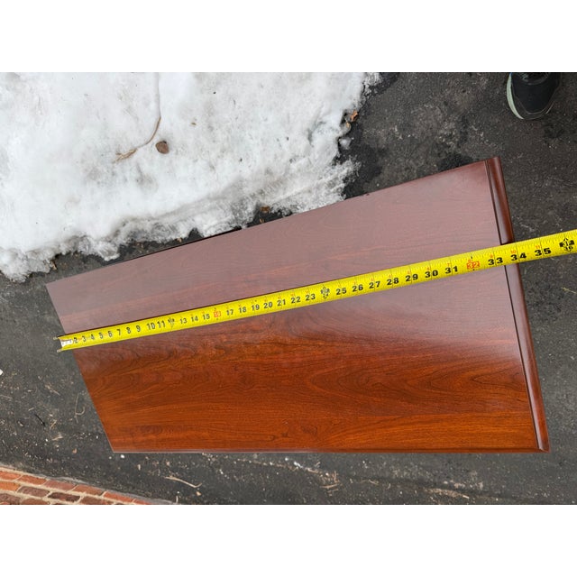 Late 20th Century Pennsylvania House Queen Anne Style Solid Cherry Console Table For Sale - Image 11 of 15