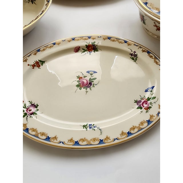Ceramic Syracuse China Lady Louise Pattern Serving Dishes For Sale - Image 7 of 9