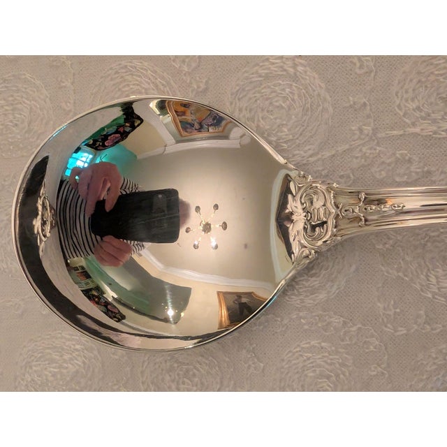 Reed & Barton Late 20th Century Reed & Barton "Burgundy" Sterling Silver Cream Soup Spoons, Lot of 6 For Sale - Image 4 of 14