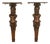 Antique 19thC Italian Carved Walnut Renaissance Revival Pair Caryatid Brackets, Circa 1850 For Sale