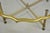 Gold LaBarge Italian Hollywood Regency Brass & Glass Scalloped Tray Top Coffee Table For Sale - Image 8 of 11