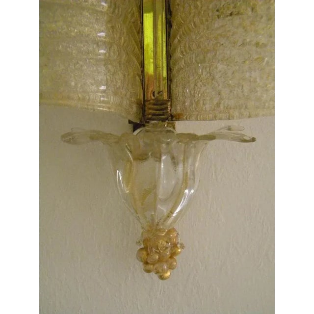 Mid-Century Grand Hotel Sconces from Barovier & Toso, 1960s, Set of 3 For Sale - Image 4 of 7