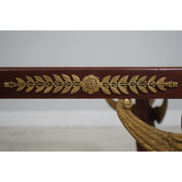Antique French Empire Bronze Mounted Coffee Table For Sale - Image 9 of 13