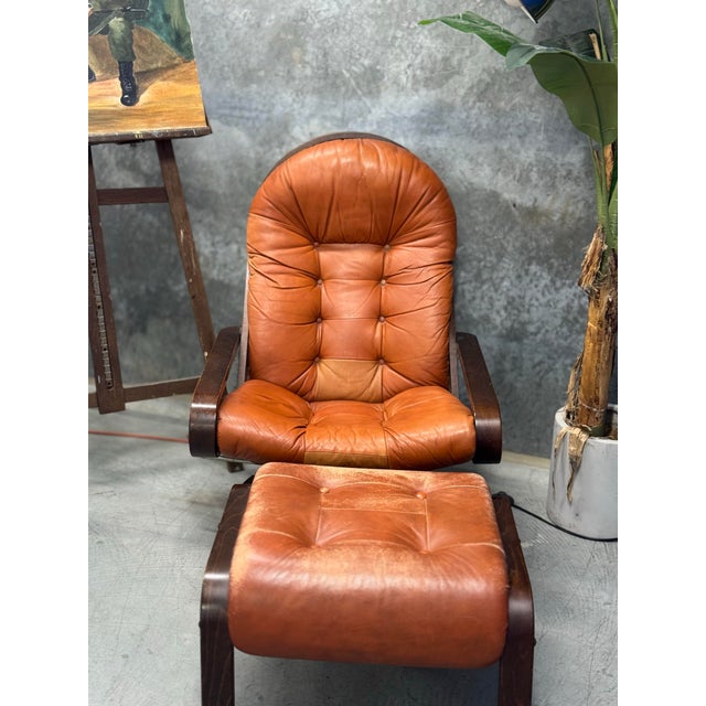 Mid Century Rykken for Norway Chair and Ottoman For Sale - Image 12 of 12