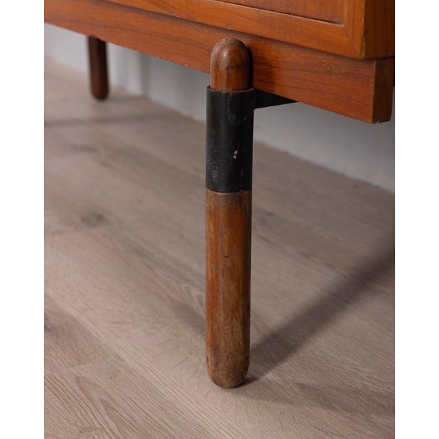 Wood Vintage Italian Teak Wood Sideboard, 1960s For Sale - Image 7 of 18