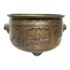Japanese Bronze Hibachi Early 19th Edo