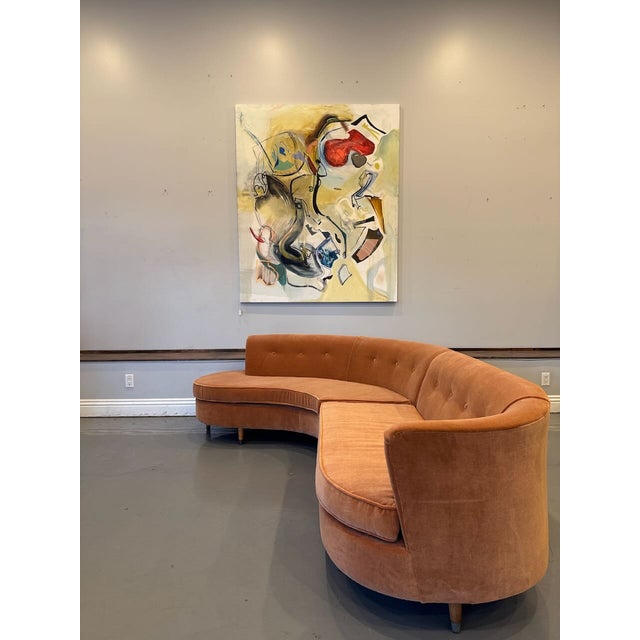 1950's Peach Sectional For Sale - Image 11 of 12