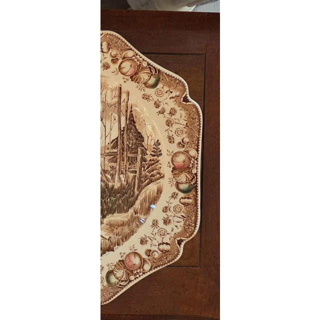 Mid 20th Century Vintage Johnson Brothers His Majesty Large Turkey Platter For Sale - Image 5 of 8