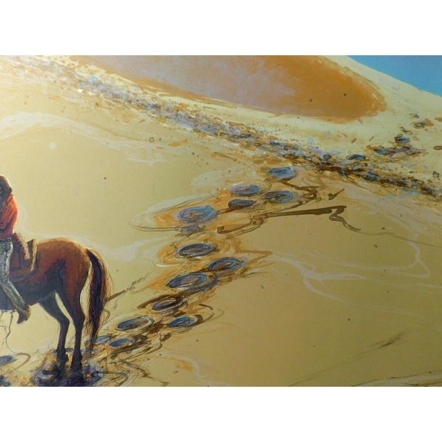 Larry Fodor "Desert Pony" Lithograph on Paper Horse Hand Signed For Sale - Image 4 of 6