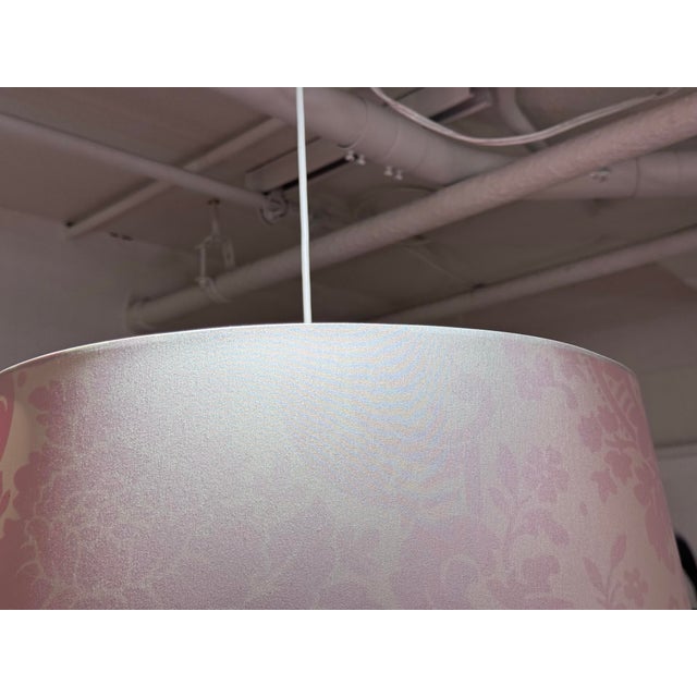 Dwm Maloos Custom Damask Lighting Pendant For Sale In San Francisco - Image 6 of 12