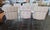 This set of 6 thin frame dining chairs, Model 1187-110, originally designed by Milo Baughman in 1971. These particular...