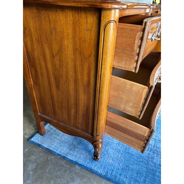 Vintage Huntley by Thomasville French Provincial 9-Drawer Dresser Sideboard Buffet For Sale - Image 11 of 11