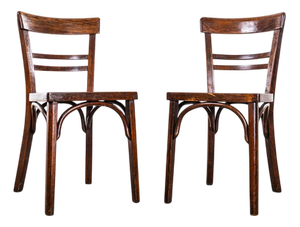 Vintage Bentwood Dining Chairs, 1950s, Set of 2