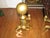 English Antique Brass Fire Place Andiron’s For Sale - Image 3 of 8