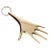 Carl Auböck Model #5732 'Hand' Brass Keyring For Sale