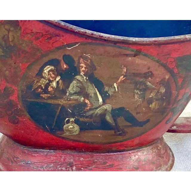 French Antique French Tole Wine Holder For Sale - Image 3 of 8