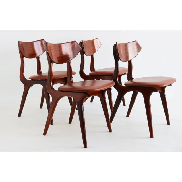 Vintage Dutch Teak Dining Chairs by Louis Van Teeffelen for Awa, 1960, Set of 4 For Sale - Image 11 of 14