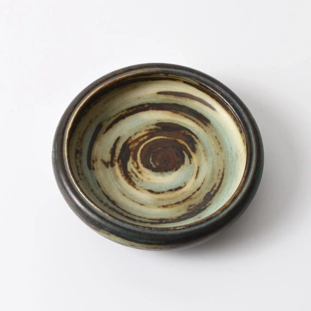 Ceramic Small Rustic Porcelain Bowl by Carl Halier for Royal Copenhagen, 1960s For Sale - Image 7 of 7