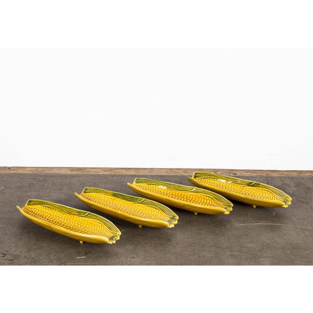 Ceramic Corn Plates, 1950s, Set of 4 For Sale - Image 10 of 13
