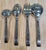 Mid-Century Modern Vintage Reed & Barton Longwood II Stainless Hostess Serving Set - Ladle, Slotted Spoon, Cold Meat Fork, Casserole Spoon. - 4 pcs For Sale - Image 3 of 3