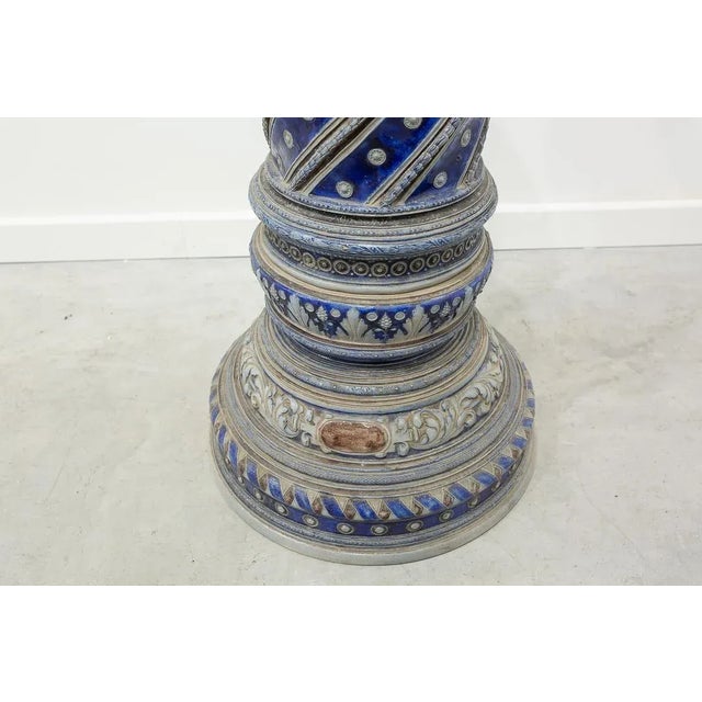 Italian Pot and Column Stand, 1890s For Sale - Image 5 of 7