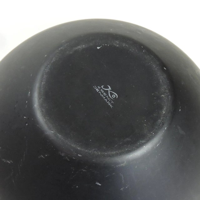 1950s Large Mid-Century Danish Red Enamel Krenit Bowl by Herbert Krenchel, 1950s For Sale - Image 5 of 7