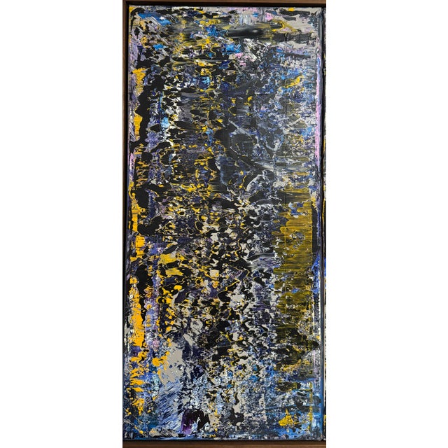 Astor Milan Salcedo, Large Latin American Diptych Abstract Modernist Oil Painting Astor Milan Salcedo For Sale - Image 4 of 18
