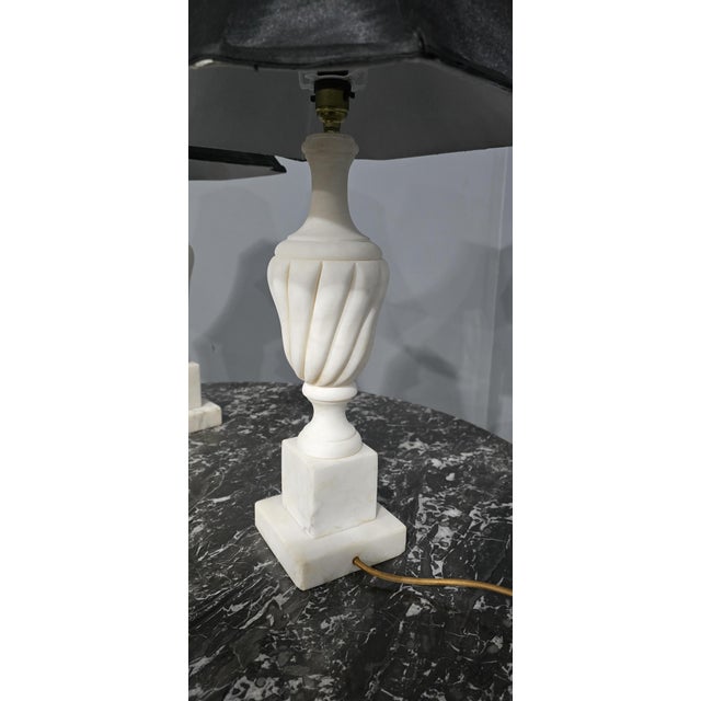 Marble Table Lamps, 1920, Set of 2 For Sale - Image 10 of 11