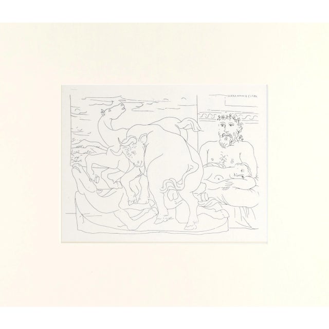 Vintage lithograph printed in 1956, published in London, pulled from "Picasso's Vollard Suite" First Edition. After the...