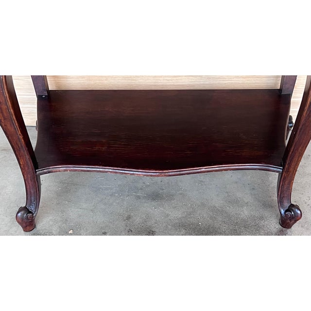 French Nightstands with Drawers and Cabriole Legs, 1900s, Set of 2 For Sale - Image 12 of 18