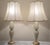 Circa 1940s-1950s, these highly collectible, highly desirable lamps are exquisitely designed, and feature tall glass...