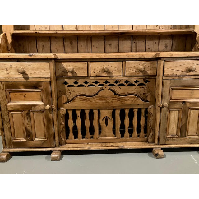 Must sell! Special 2-piece Pine Hutch made of antique English wood. The hutch has been in the family for thirty years, but...