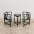 A stunning and exclusive vintage living room set dating back to the 1980s, consisting of a pair of tub chairs and a...