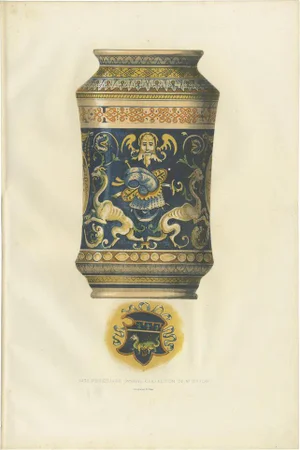 Delange, Grotesque Electuary Vase, 1869, Paper